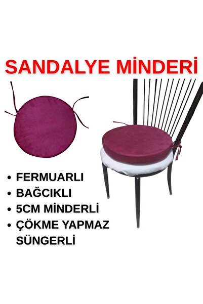 ASENA MOBİLYA 40cm capında Yuvarlak fermuarlı sandalye minderi