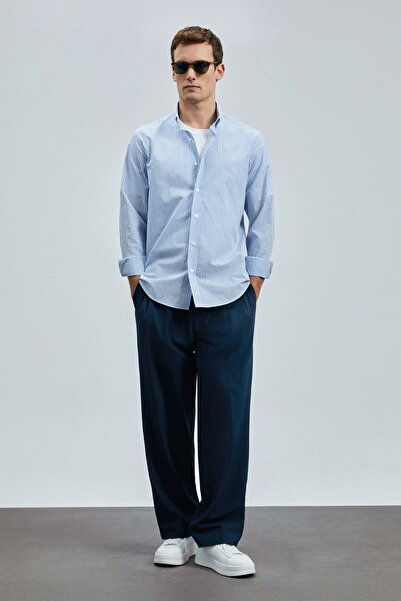 Lufian 111010638 Charles Чоловіча сорочка Basic Regular Fit Чоловіча сорочка СИНЯ