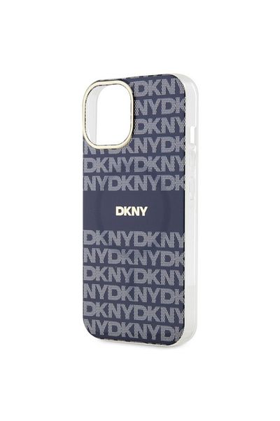 Dkny Carcasă pentru iPhone 15 - DKNY IML Mono & Stripe MagSafe (DKHMP15SHRHSEB) - Albastră