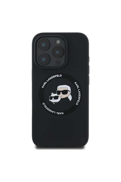 Karl Lagerfeld Case for iPhone 16 Pro Max - Karl Lagerfeld Silicone MagSafe (KLHMP16XSKCHTCK) - Karl&Choupette Head