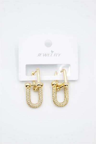 PRATİKOBA TF Chain Earrings - Gold