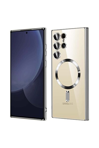 Techsuit Carcasă pentru Samsung Galaxy S25 Ultra - Techsuit Luxury Crystal MagSafe - Argintie