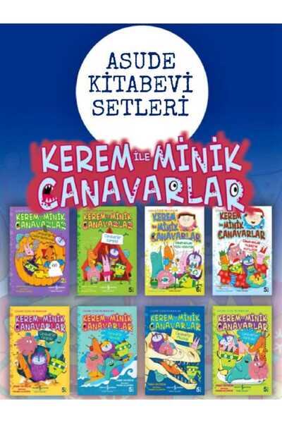 TÜRKİYE İŞ BANKASI KÜLTÜR YAYINLARI KEREM İLE MİNİK CANAVARLAR SERİSİ 8 KİTAP