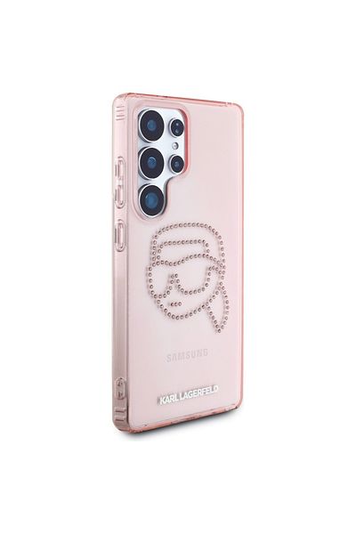 Karl Lagerfeld Carcasă pentru Samsung Galaxy S25 Ultra - Karl Lagerfeld IML Luxury (KLHCS25LHKHDCELP) - Roz Karl Head