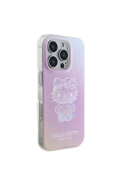 Hello Kitty Case for iPhone 16 Pro - Hello Kitty Hardcase IML 50TH Anniversary MagSafe (HKHMP16LH50AP) - Pink