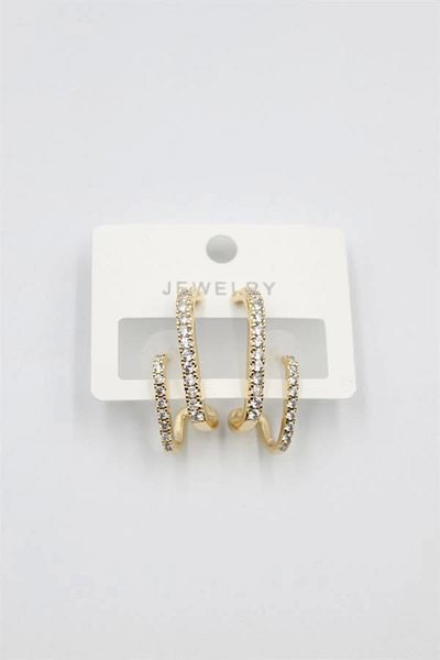 PRATİKOBA Jewelled Earrings - Gold
