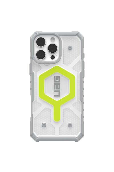 UAG Husă pentru iPhone 16 Pro Max - UAG Pathfinder Clear MagSafe - Active Neon