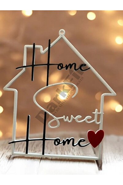 DarkFin Home Sweet Home Yazılı Kapı Duvar Süsü