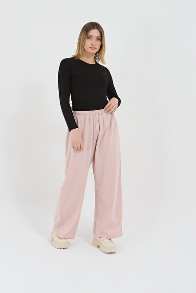 ROVİ Pudra Pink Skirted Pants