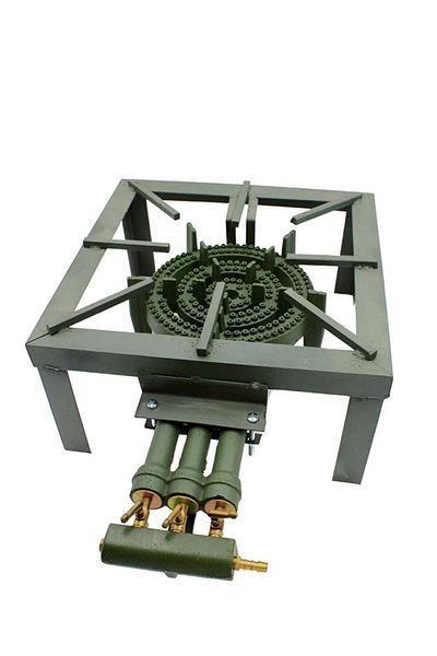 Generic Gas Burner Stove With 3 Switch Green