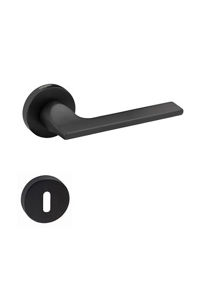 EYMEN YAPI Meysan Özlem Luxury Badge Door Handle Matte Black Room