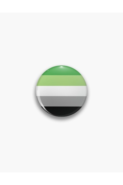 fırsatlar diyarı Aromantic Pride Flag Buton Rozet