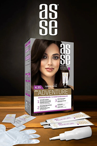 asse Vopsea de păr permanentă 4.35 Cafea Turcească (ȘATENIE SATINATĂ ÎNCHIS) 50 50ml