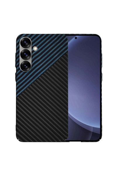 Techsuit Carcasă Samsung Galaxy S25 Plus - Techsuit Carbonite FiberShell - Blue Pulse