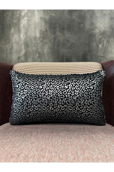 Fabricland Husă de pernă Pandora neagră, argintie, exclusivă importată