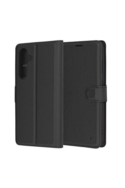 Techsuit Case for Samsung Galaxy S24 FE - Techsuit Leather Folio - Black