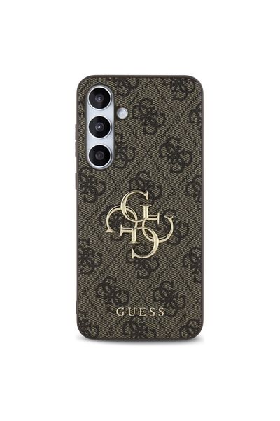 Guess Case for Samsung Galaxy S24 FE - Guess Hardcase 4G Big Logo (GUHCS24FE4GMGBR) - Brown