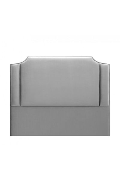 soufa dibaj H108 | Velvet headboard - Light Grey