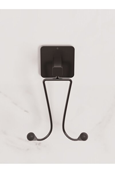 Genel Markalar Yapışkanlı Bornoz Askısı 2 Li Banyo Askısı Çatal Askı 2 li Ask...