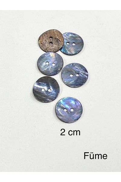 karantuhafiye Button / Colour Button / Set of 6 / Smoked