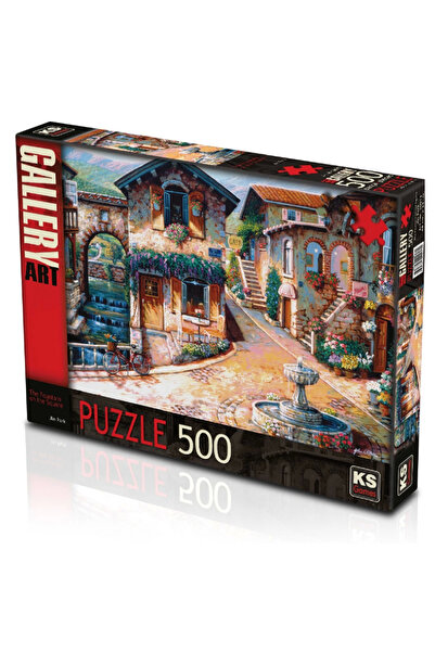 NEWBRENDHOME ألعاب تعليمية توضيحية من كيه إس جيمز، نافورة في الساحة، 500 قطعة...