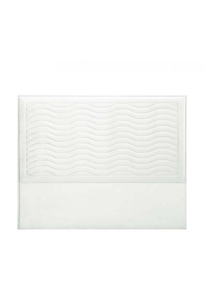 House One H191 | Velvet headboard - White - 120x200 cm