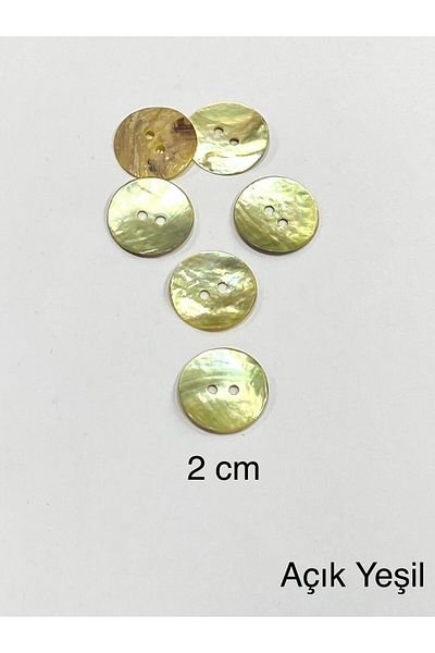 karantuhafiye Button / Colour Button / Set of 6 / Light Green