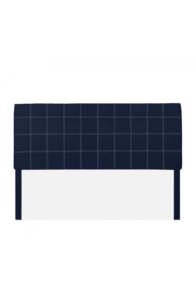 soufa dibaj H118 | Velvet headboard - Dark Blue