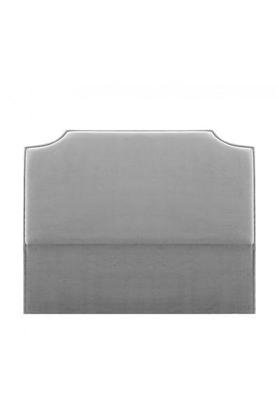 soufa dibaj H114 | Velvet headboard - Light Grey
