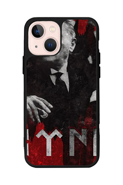 Aksel Kılıf متوافق مع هاتف Apple iPhone 13 Mini، أسود غير لامع، سيليكون ناعم،...