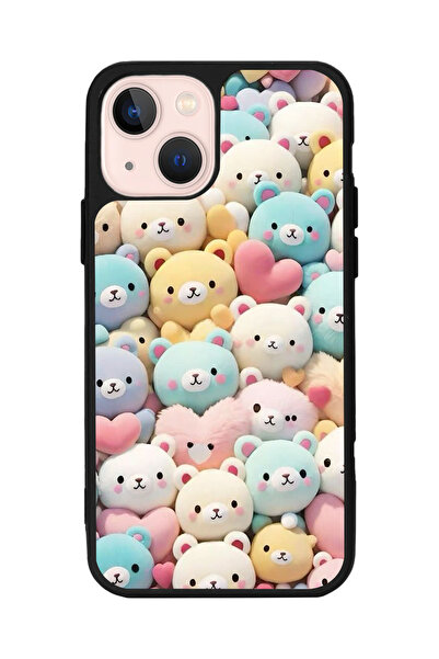 Aksel Kılıf متوافق مع هاتف Apple iPhone 14، مطبوع، لون أسود غير لامع، سيليكون...