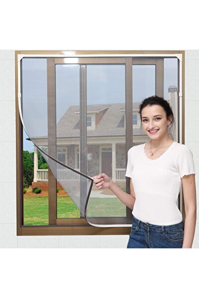 VipDeluXe Neatiease Mıknatıslı Pencere Sinekliği Fiberglass, Maks. 100 X 130 Cm