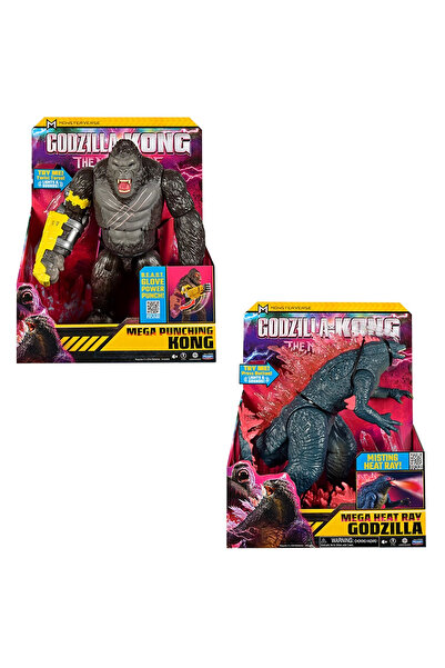 NEWBRENDHOME Öğretici Eğitici Oyuncaklar GxK Godzilla Kong Mega Figür Mega Fi...