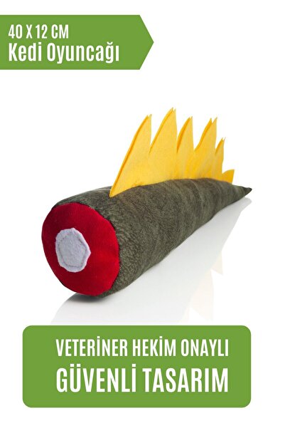 pawdaz Matatabi - Dino (40X12CM) Bol Sesli, Bol Kokulu Kedi Oyuncağı