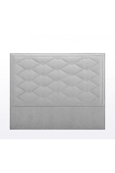House One H187 | Velvet headboard - Light Grey - 200x200 cm