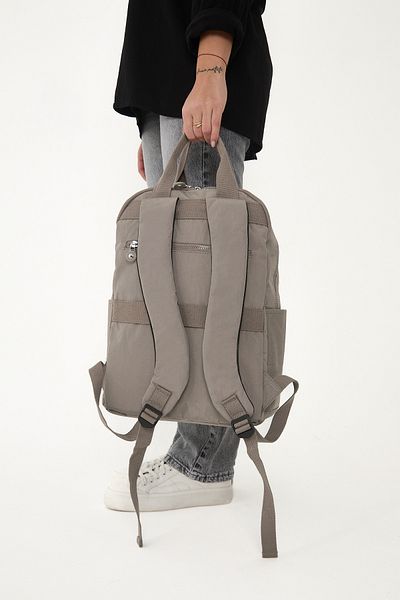OLDSO Sanmorris Unisex Water Resistant Medium Size Crinkle Fabric Multi-Compartment Laptop School and Travel Backpack