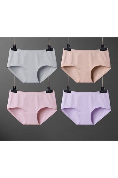 CEGEB 2-Pack High Waist Basic Laser Cut Bikini Panties Kilot 2 Pack Colors White Ecru