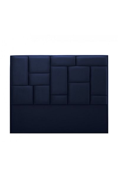 House One H111 | Velvet headboard - Dark Blue