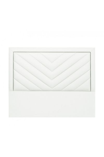soufa dibaj H011 | Velvet headboard - White