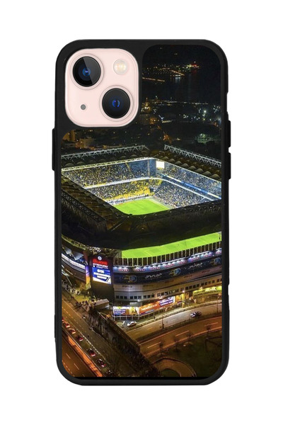 Apple iPhone 15 Compatible Printed, Matt Black Color, Soft Silicone, Protective, Shock Absorbing Cover, Case