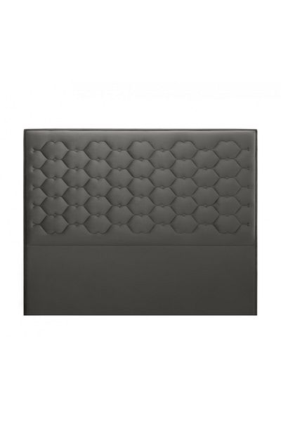 soufa dibaj H173 | Velvet headboard - Dark Grey - 180x200 cm