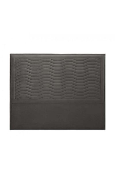 soufa dibaj H191 | Velvet headboard - Dark Grey - 150x200 cm
