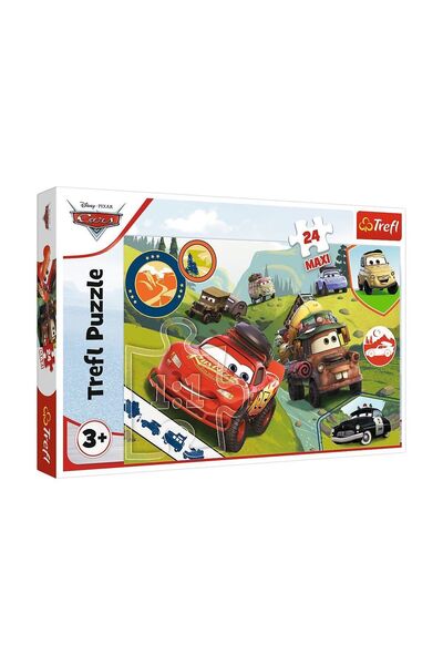 NEWBRENDHOME Öğretici Eğitici Oyuncaklar PUZZLE-14352 Maxi Cars 3 24 Parça Ço...