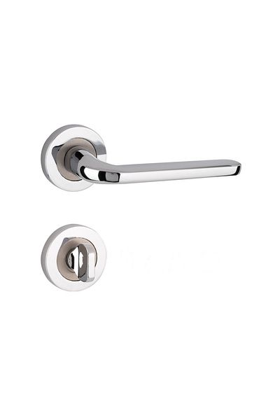 EYMEN YAPI Arpat Likya Round Badge Wc Door Handle Chrome