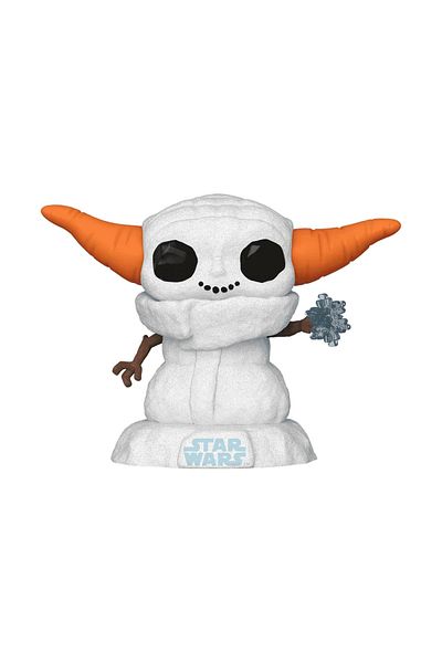 estevia Pop Holiday Snowman Grogu New!! !