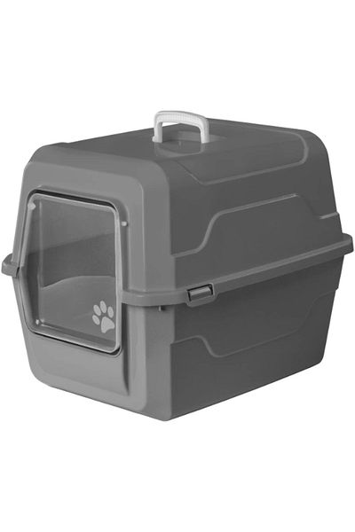 PRATİKOBA Mikopet Deluxe Gray Indoor Cat Toilet