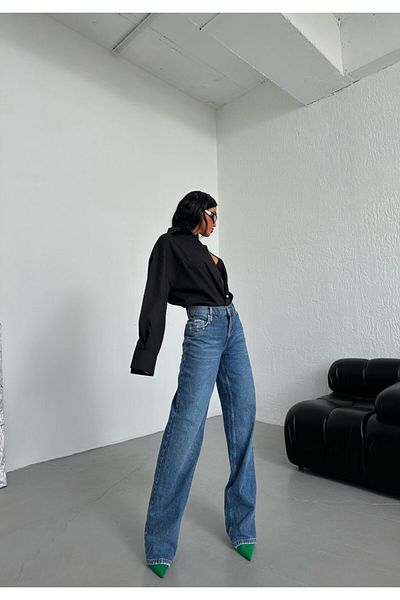 DENİKK Trend Special DESIGN WIDE LEG Pantaloni Palazzo cu croială dreaptă 25