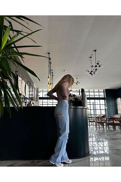 DENİKK Trend Special DESIGN WIDE LEG Pantaloni Palazzo cu croială dreaptă 25