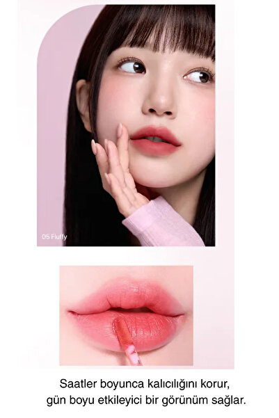 2aN Dolgun Pürüzsüz Ve Mat Görünüm, Blur Efekti Veren Nemlendirici Tint Ruj 05