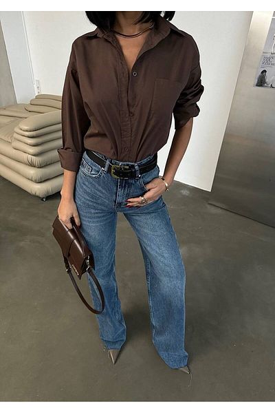 DENİKK Trend Special DESIGN WIDE LEG Pantaloni Palazzo cu croială dreaptă 25